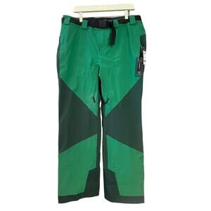 Aether Apparel Womens Fusion Snow Pant in Dark Spring/Midnight Green Size Med